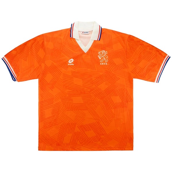 Camiseta Países Bajos Replica Primera Ropa Retro 1991 1992 Naranja